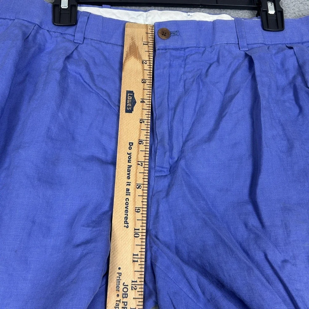 Polo Golf Ralph Lauren Shorts Mens 34 Linen Pleated Lightweight Summer Casual‎